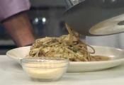 Healthy Chicken Shiitake Mushroom And Pesto Linguine