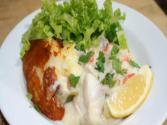 Fish Gratin With Fresh Red Rock Cod From The Pacific Ocean
