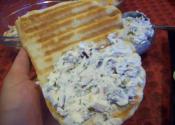 Baked Bread With Cream Cheese Filling