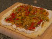 Grilled Sweet Pepper White Bean Flat Bread 