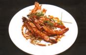 Penne With Peppers Almonds And Garlic
