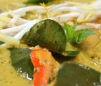 Fresh Green Thai Curry With Chicken And Mangoes