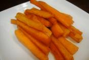 Simply Fried Carrot Wedges