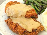 Chicken Fried Steak With White Peppered Gravy