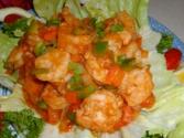 Fried Prawns In A Spicy Sauce