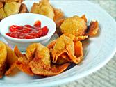 Fried Wontons And Homemade Duck Sauce