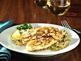 Almond Crusted Yellow Perch With Balsamic And Red Currant Reduction