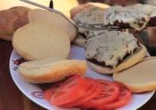 Game Elk And Chipotle Burgers