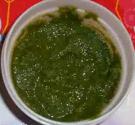 Homemade Garlic Coriander Chutney