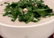 Garlic Mushroom And Avocado Soup