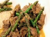 Ginger Asparagus Flank Steak Stir Fry