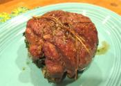 Glazed Rolled Leg Of Lamb 