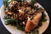 Sinful Mushroom Salad With Goat Cheese