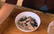 Almond And Date Milk With Freshly Made Granola