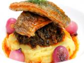 Great Fish Dish With Braised Greens & Creamy Mash