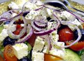 Greek Salad With Spiced Herb Dressing