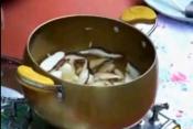 Exotic Green Perilla Taro Soup And Shiitake Mushroom Flower Pancakes - Part 1: Preparation