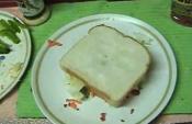 Vegetable And Bacon Chips Sandwich