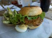 Cool Fried Green Tomato & Chicken Sandwich