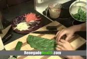 Green Wraps With Vegetables And Tahini Sauce