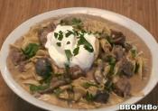 Grilled Beef Steak Stroganoff