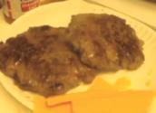 Cheesy Hamburger With Soy Sauce And Teriyaki Sauce