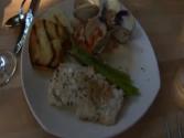 Grilled Clams And Halibut