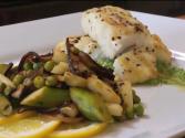 Grilled Halibut And Arugula Pesto