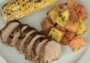 Grilled Pork Tenderloin With South-west Fruit Salad