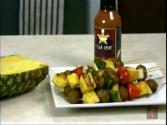 Grilled Meatball Pineapple And Vegetable In Sweet And Sour Sauce