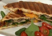 Italian Grilled Mushroom, Cheese And Spinach Panini