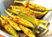 Grilled Okra With Remoulade Sauce
