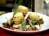 Grilled Pear, Endive And Crottin De Chavignol Toasts