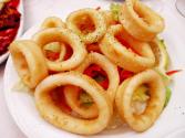 Grilled Squid Rings With Peppers