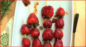 Grilled Strawberries With Balsamic And Brown Sugar