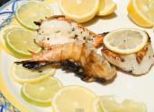 Grilled Thai Basil Shrimps And Scallops With Watermelon Martini