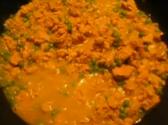 Ground Chicken With Milk And Green Peas
