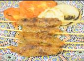 Moroccan Lamb Meat Skewers 