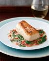 Grouper A La Plancha With Sun-dried Tomatoes And Spinach