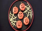 Halloween Jack-o'-lantern Ball Sushi (temari-zushi) 
