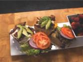 Hamburgers With Grilled Bacon, Fried Egg & Avocado