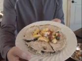 Harvest Eating Quesadilla