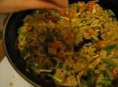 Fried Pork Rice And Teriyaki Salmon