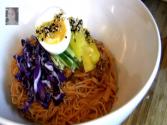 Healthy : Kimchi Bibim Guksu With Clear Soup (soup) : Korean Food : Asian At Home