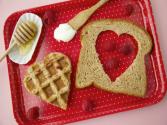 Weelicious's Waffle Heart Sandwiches: Healthy Valentine's Day Desserts