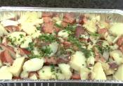 Heisman Red Potato And Vegetable Salad With Grilled Kielbasa