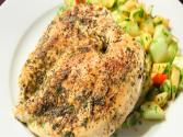 Herb Chicken Breast With Cucumber & Apple Salad