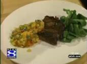 Herb Crusted Fillet Mignon With Mango And Corn Salas