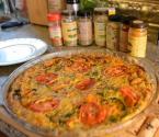 Holiday Season Crustless Vegetable Quiche