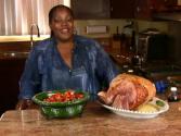 Holiday Series: Spiced Rum & Peach Glazed Ham And Candied Yams (cooking With Carolyn)